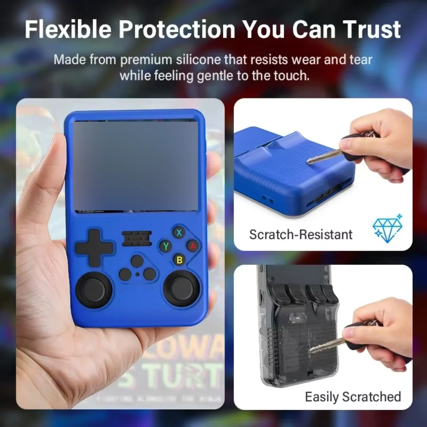 Game Console R36S Silicone Protective Case for  – Shockproof, Anti-Scratch Cover with Lanyard - Image 15