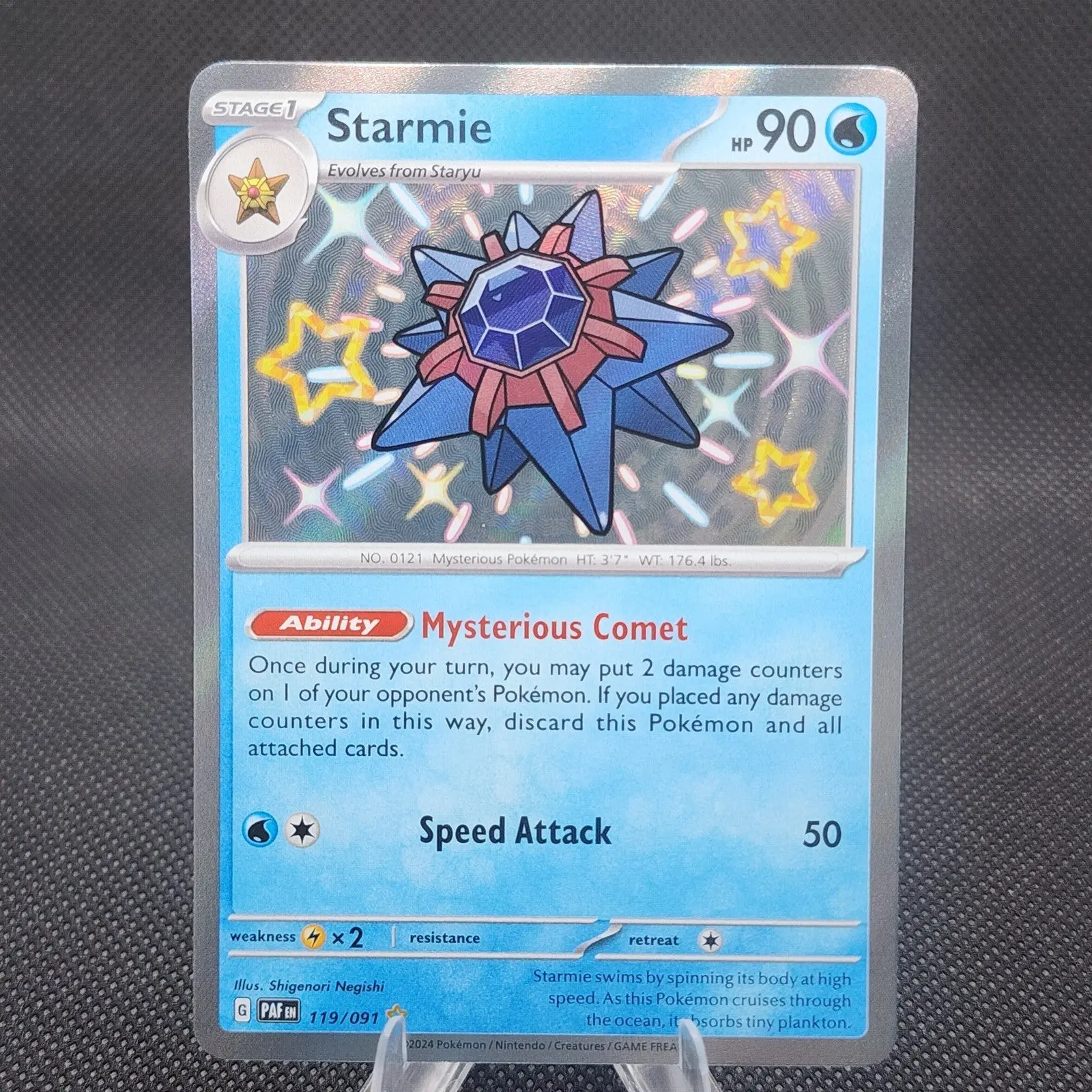 Starmie Shiny Rare 119/091 SV: Paldean Fates NM